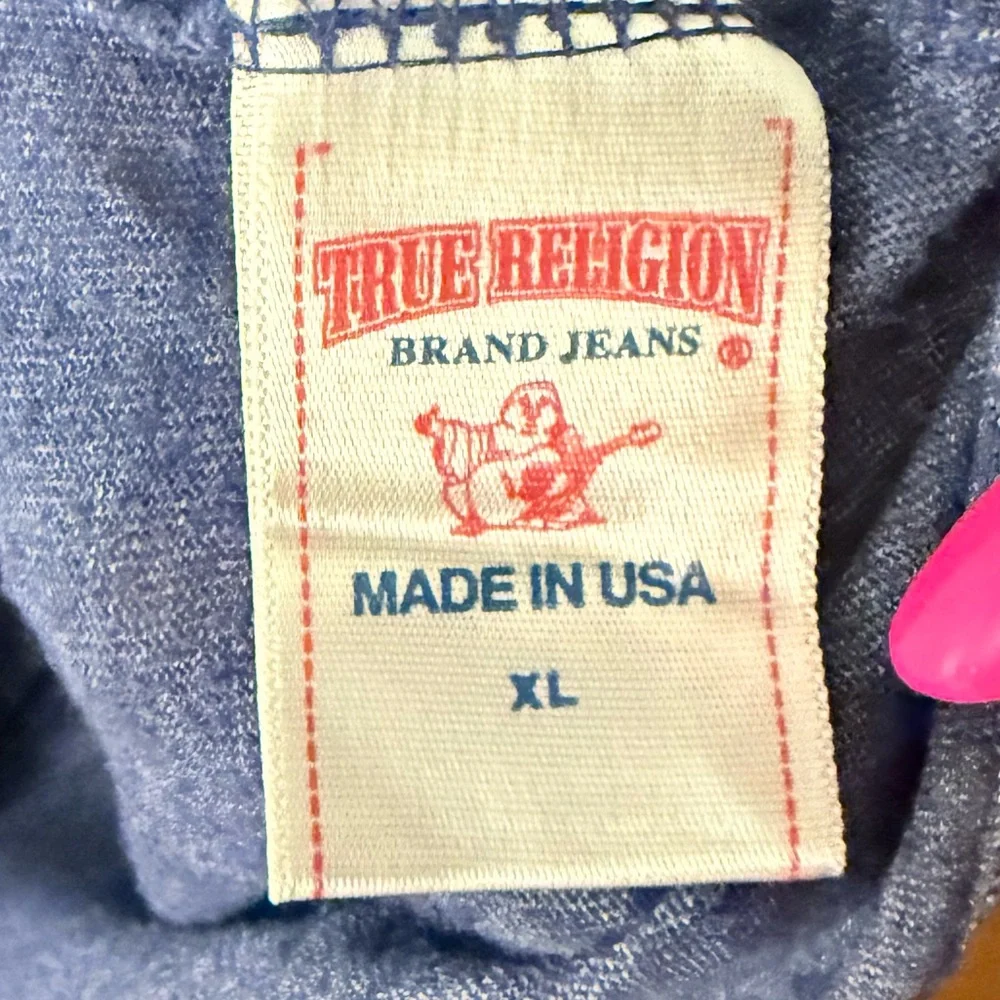 True Religion Sportswear Blue Short Sleeve T-Shirt, size XL